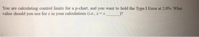You are calculating control limits for a p-chart,