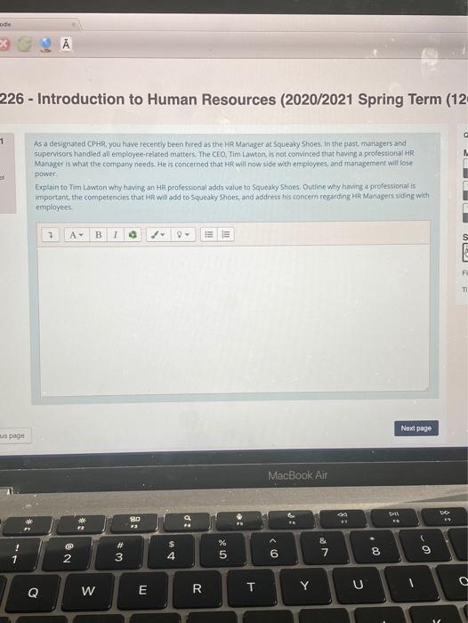 ode 226 - Introduction to Human Resources