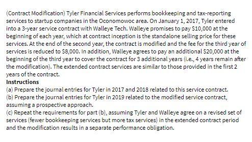 (Contract Modification) Tyler Financial Services