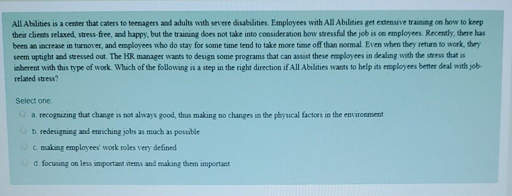 All Abilities is a center that caters to