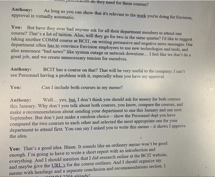 CASE: You are a computer systems manager at