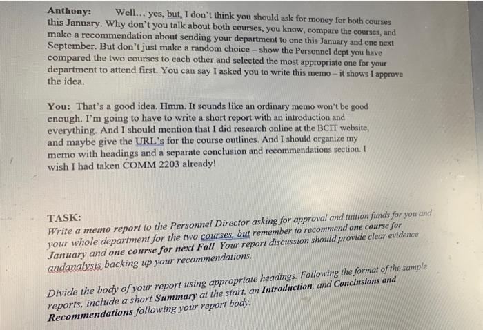 CASE: You are a computer systems manager at