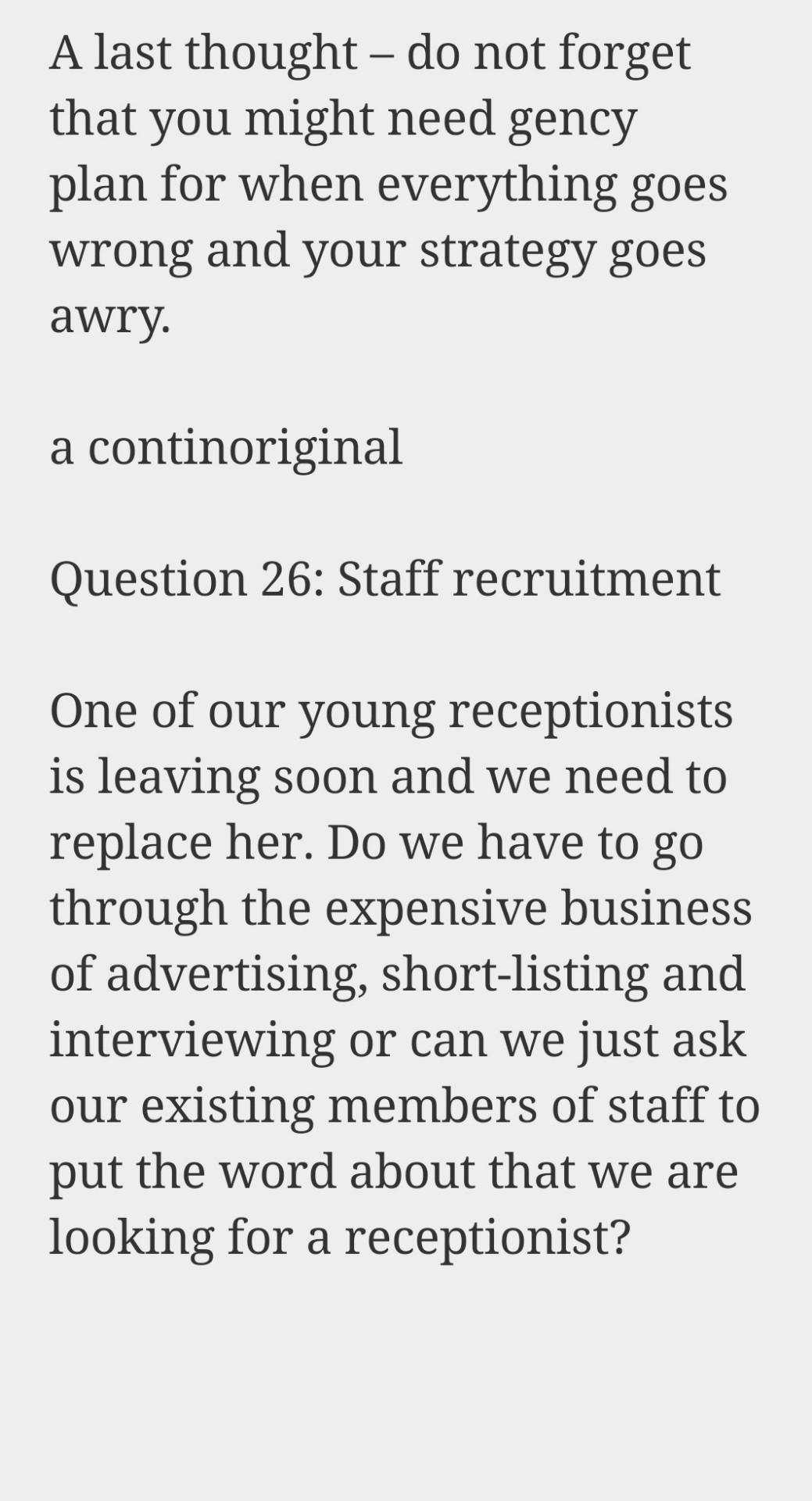 bh A last thought - do not forget that you might