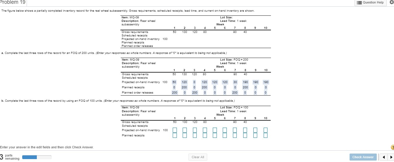 Problem 19 Question Help The figure below shows a