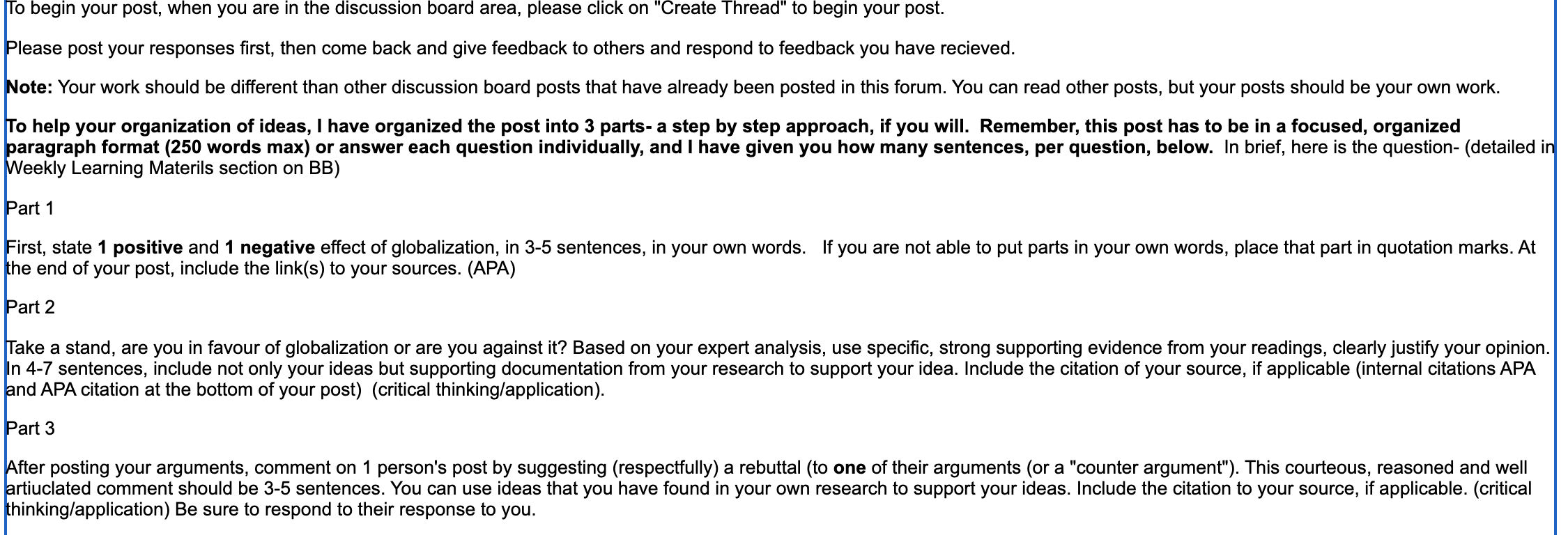 To begin your post, when you are in the