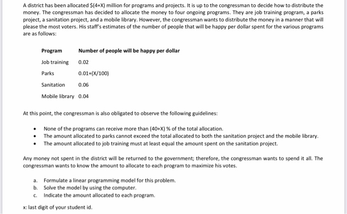 In this question, the value of x will be taken as