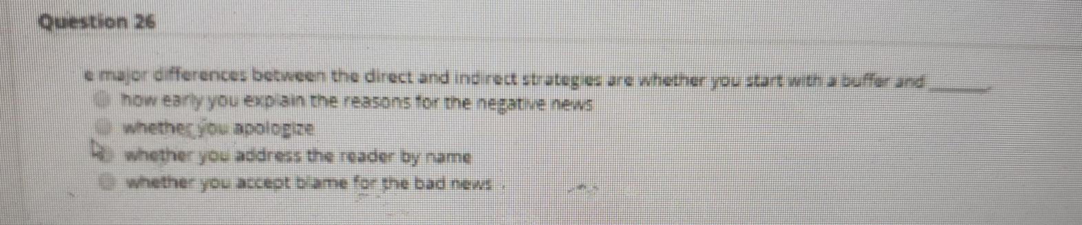 only answers please Question 26 ang e major
