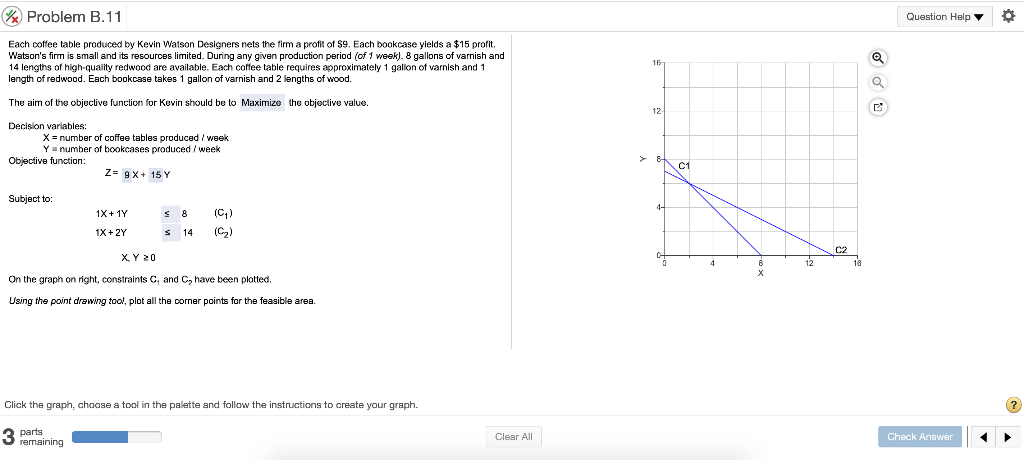 W Problem B.11 Question Help Each coffee table