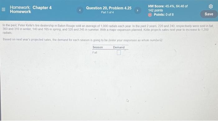 Question 20. Part 1-4. Based on next years