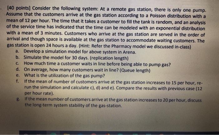 [40 points] Consider the following system: At a