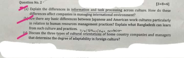 Answer all the question, All are related.