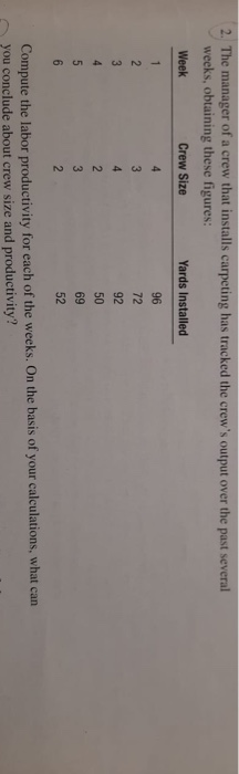 2. The manager of a crew that installs carpeting