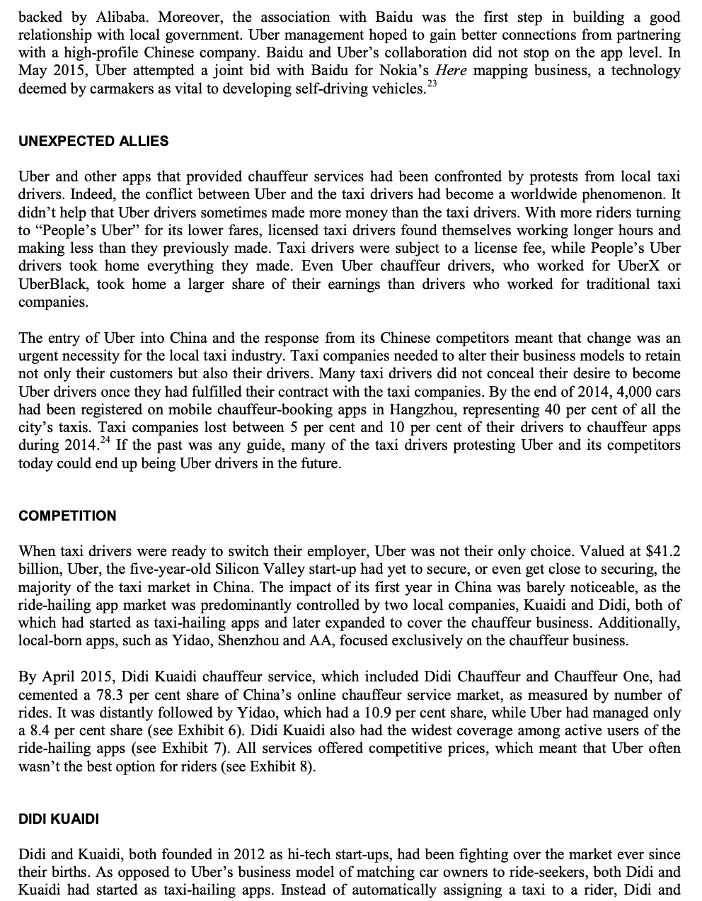 Based on the case below answer these questions: