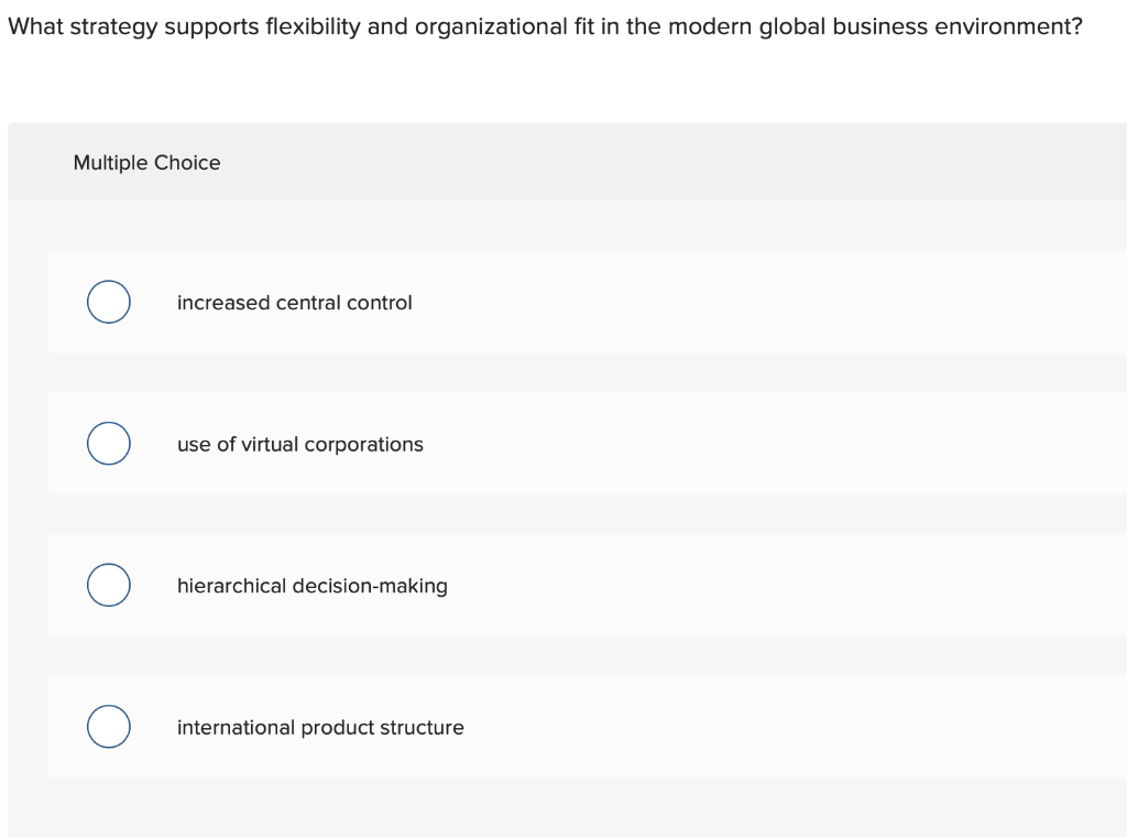 What strategy supports flexibility and