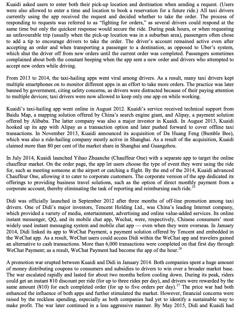 Based on the case below answer these questions: