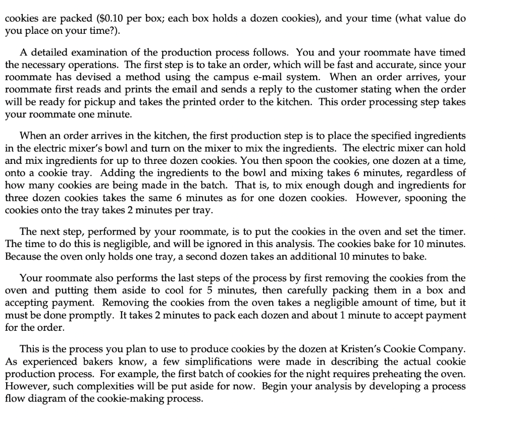 ROGER BOHN Kristen's Cookie Company (A)