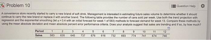 please answer parts 1 and 2! % Problem 10
