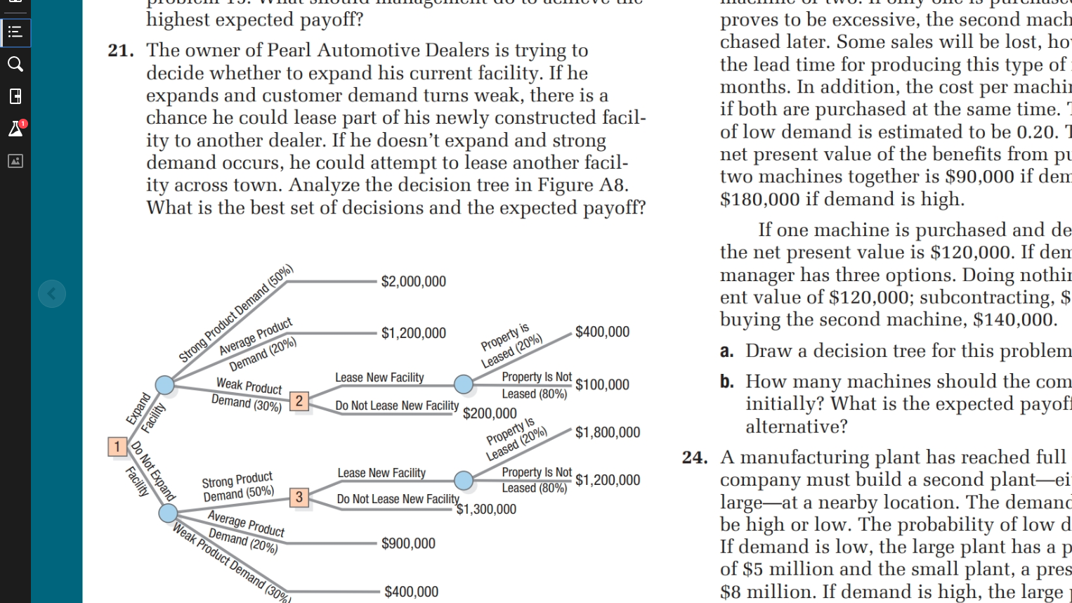 Question #21 / Decision Tree Analysis . IUGIIC 01