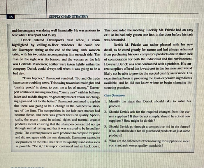 Please answer case study question #4. Review cost