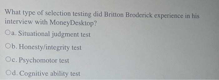 Adam Hutchison describes the interview process he