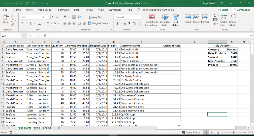 To complete this assignment answer the following