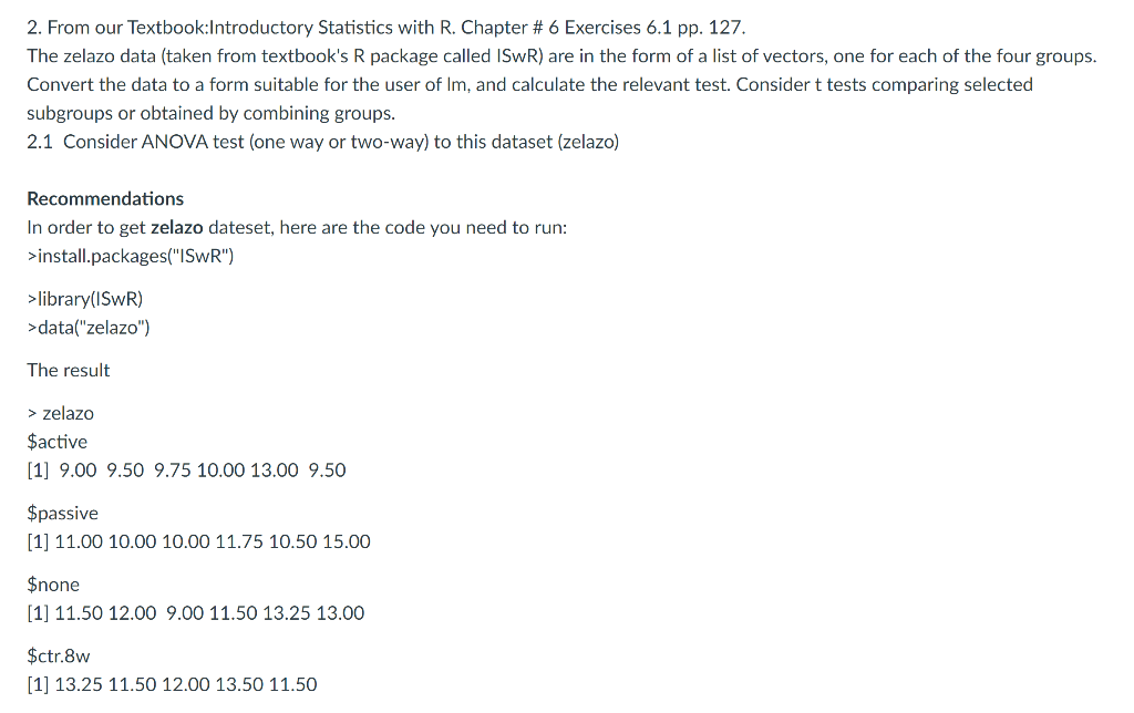 2. From our Textbook:Introductory Statistics with
