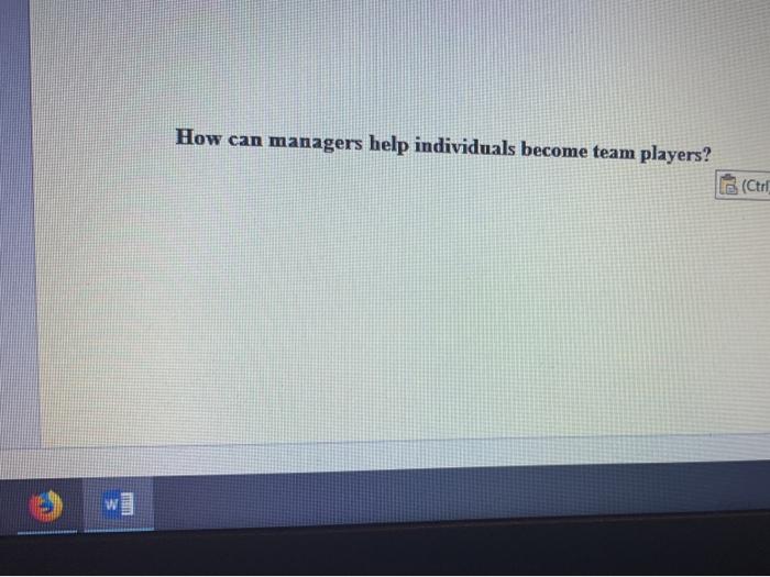 How can managers help individuals become team