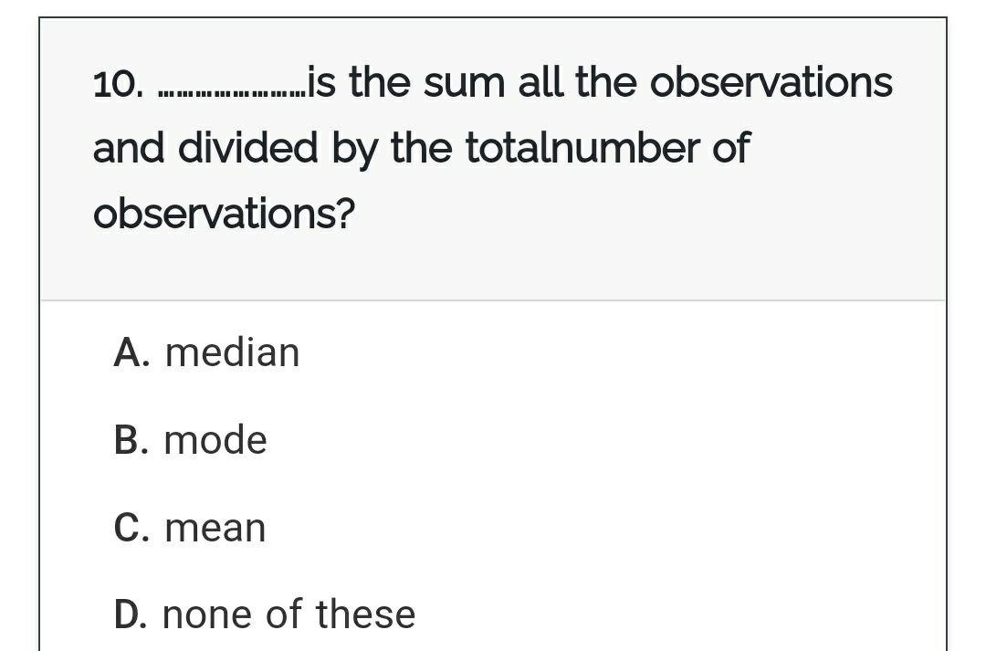 I need the answer as soon as possible 10.