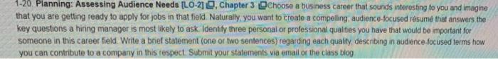 1-20 Planning: Assessing Audience Needs [LO-210.