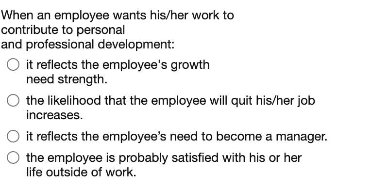 When an employee wants his/her work to contribute