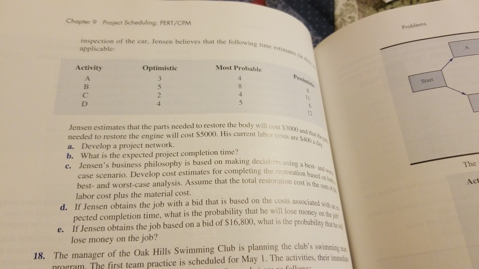 number 17 a,b,c,d and e. c. e the probability