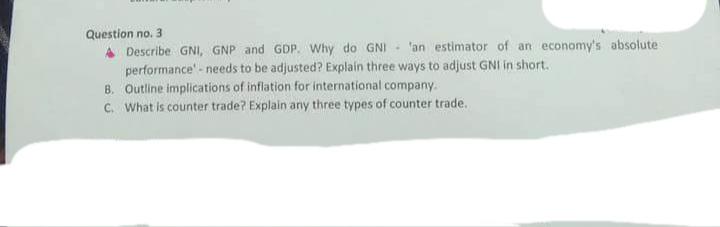 Answer all the question, All are related.