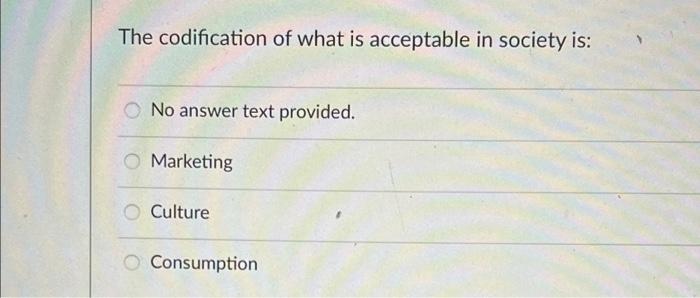 marketing The codification of what is acceptable