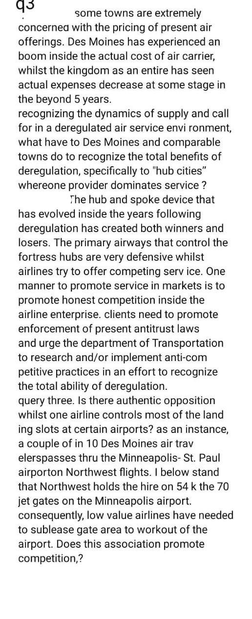 . 43 some towns are extremely concerned with the