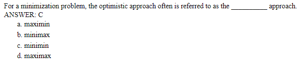 Explain why "C" is correct approach For a