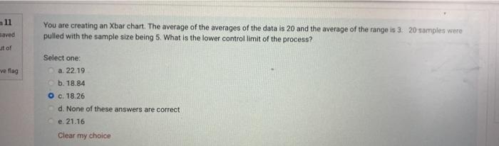 ni aved You are creating an Xbar chart. The
