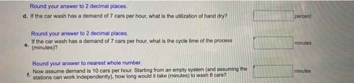PA 3-11 (Algo) An automated car wash serves