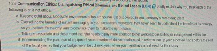 1.28. Communication Ethics: Distinguishing