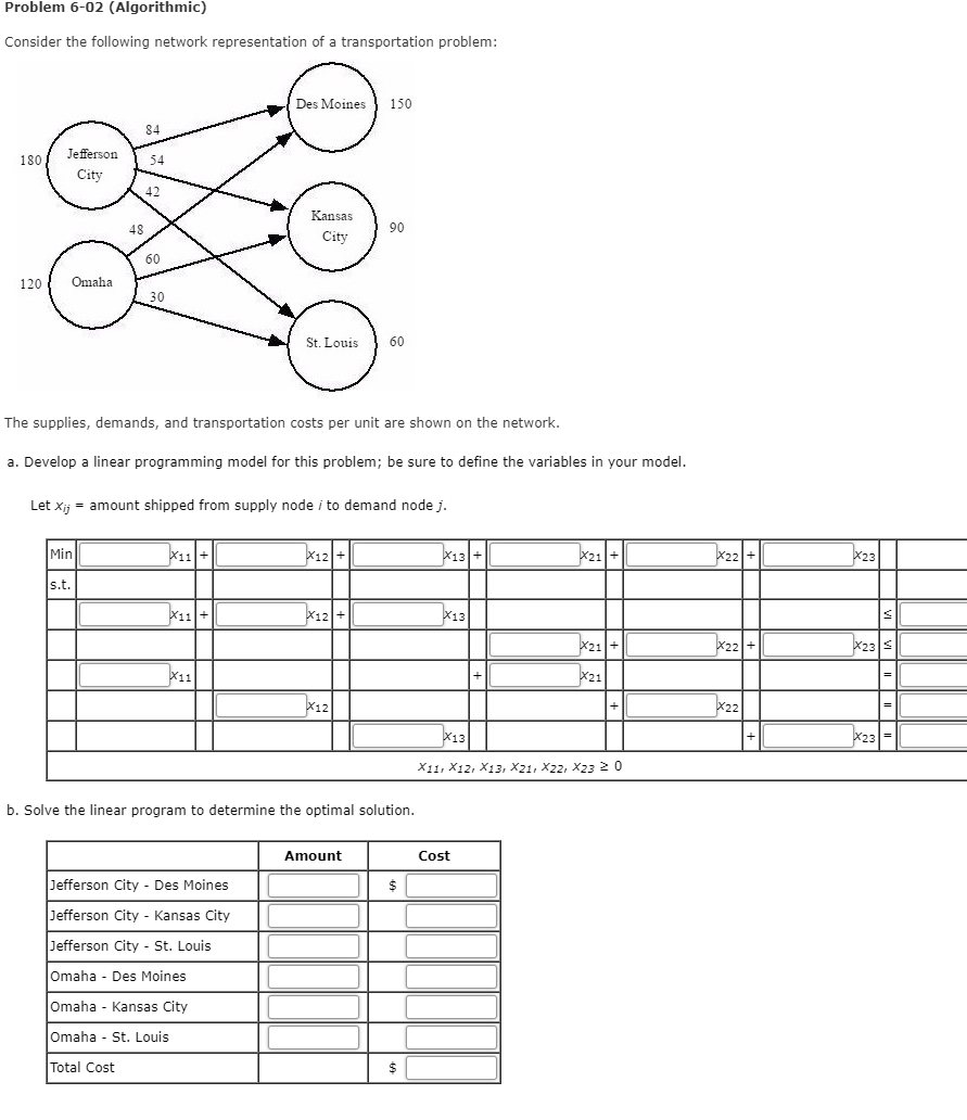 Problem 6-02 (Algorithmic) Consider the following