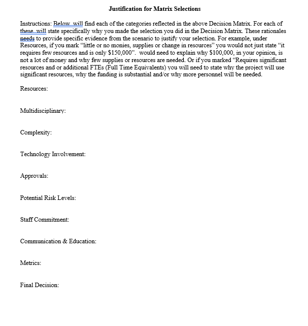 Using the project select the charter options give