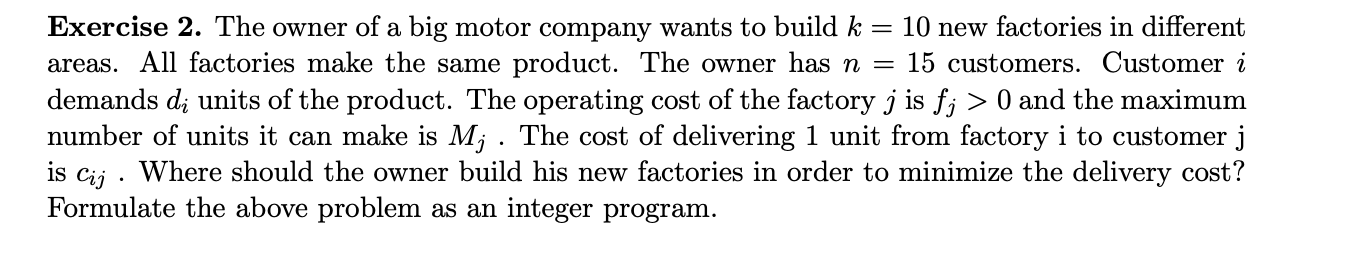 Please provide the whole integer program model