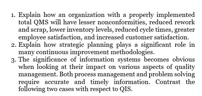 just answer question number 3 1. Explain how an