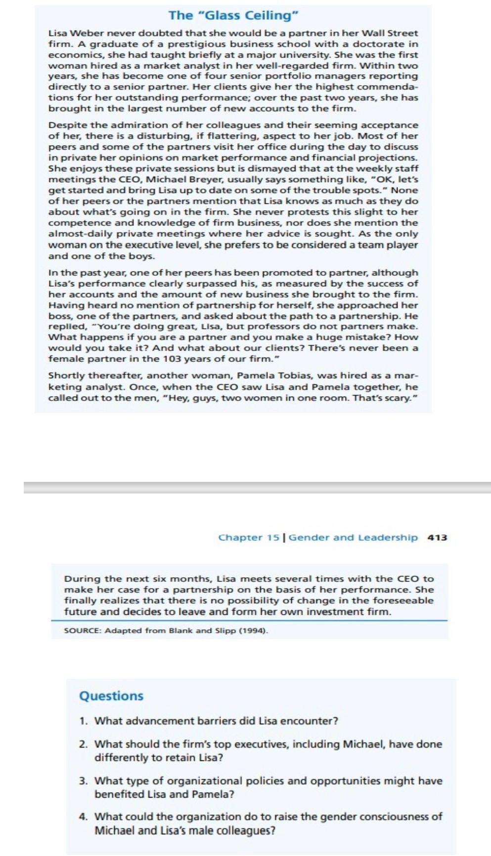 The "Glass Ceiling" Lisa Weber never doubted that