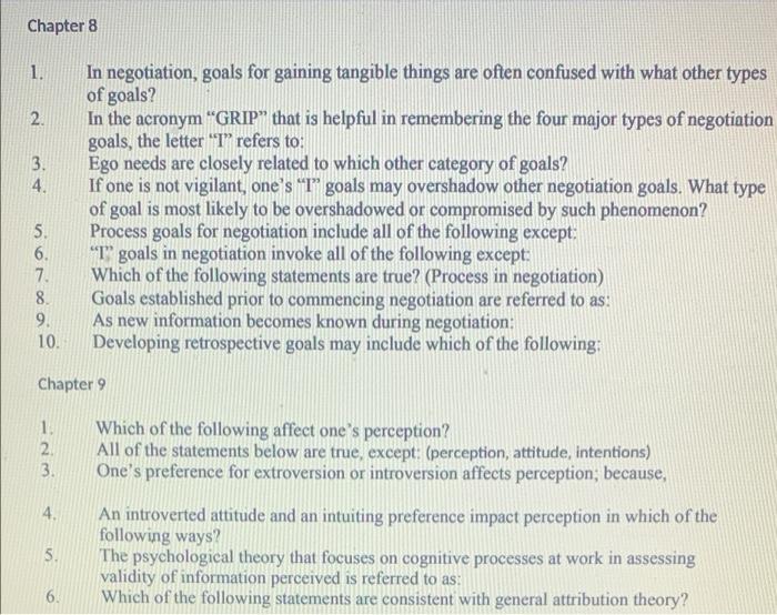 These questions is for my Conflict Resolution and