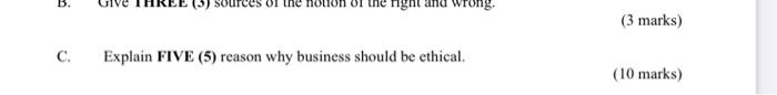 B. ngnt (3 marks) c. Explain FIVE (5) reason why