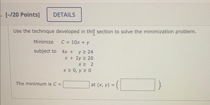 please help asap Use the technique developed in