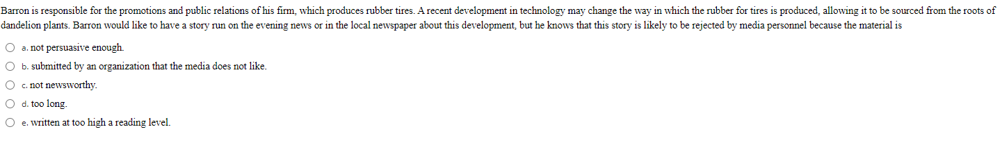 Barron is responsible for the promotions and