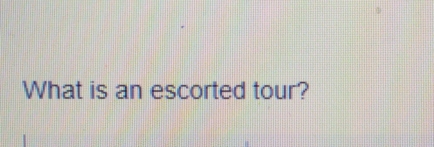 What's the major difference between a tour and a