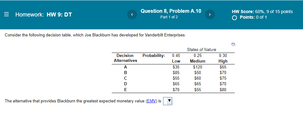 = Homework: HW 9: DT Question 8, Problem A.10