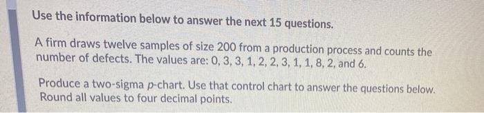 1- 12 which samples are out if control Use the
